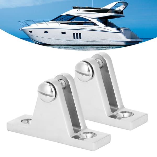 2. Marine Hængsel Bimini Top Pedal Hængselstift Bådmontering Dæk Hardware
