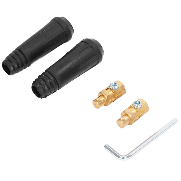 2 sæt svejsekabelforbindere Quick Connect Plug Tilbehør 200A DKJ10-25
