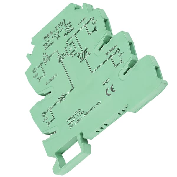 MRa 23D2 Ultratynd 6,2 mm Solid State Relæmodul Input 3-32VDC