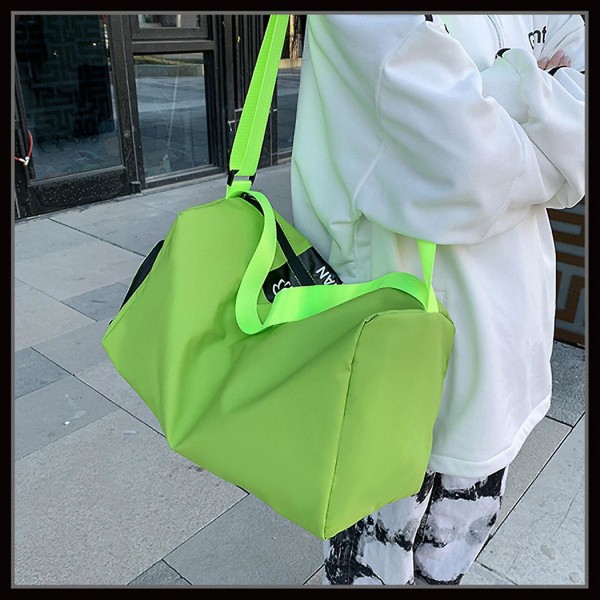 Duffle Polyester Gym Sports & Travel Bag Unisex Fitness Bag (grøn)