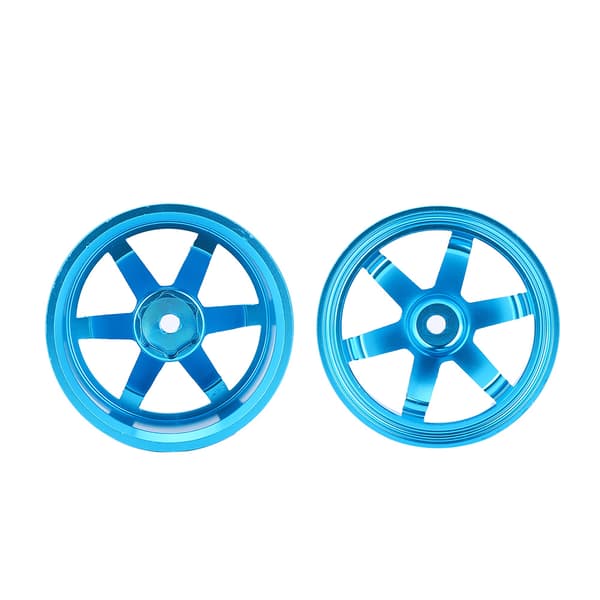 Alufælge Nav Ringe Reservedele Tilbehør Passer til 1/10 RC Flat Running Drift Car 6-Eget Blå