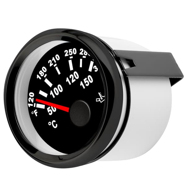50-150℃ olietemperaturmåler LCD-display baggrundsbelyst måler til bil, båd, yacht, autocamper