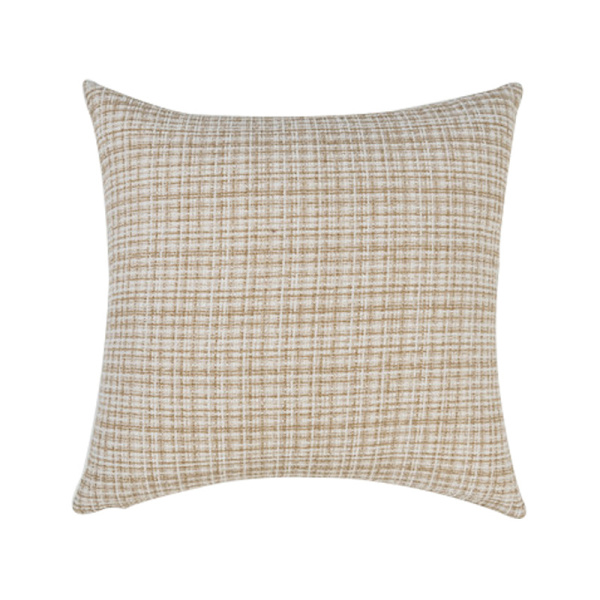 Chenille Stripe Enfärgad Kramande Case Soffa Vardagsrum Kudde Kramande örngott (Vit, 40 * 40cm),