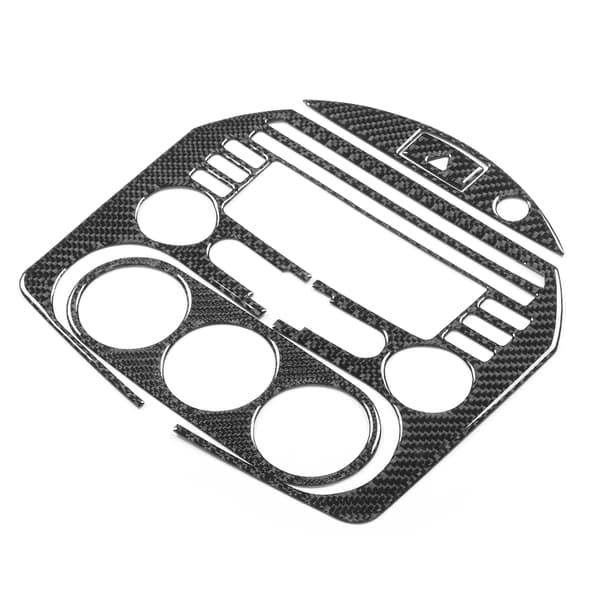 4 stk. Kulfiber Central Kontrolpanel Ramme Instrumentbræt Dekorationssæt Passer til Mazda MX‑5 / Roadster NCA