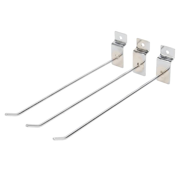 50 st Spårskivekrok 20 cm 3,3 mm Aluminiumlegering Väggmonterad krok för hemma köpcentrum