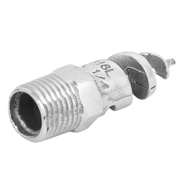 Anti-tilstopnings Spiral Dyse Rustfrit Stål Han Gevind G1/4 DN8 Vandingsudstyr