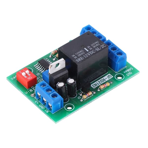 10-16V Tidsfördröjningsrelämodul Timer Switch DPDT 2-kanalsutgång
