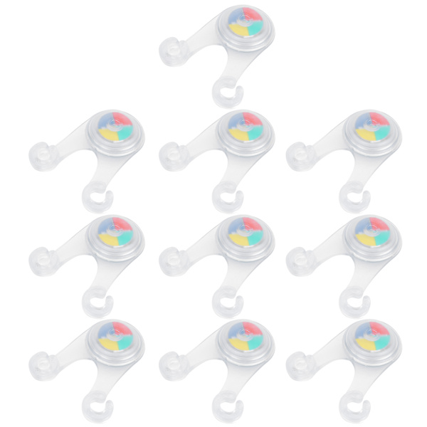 10 LED Camping Lanterne Udendørs Silikone Telt String Advarselslys Fuld Farve