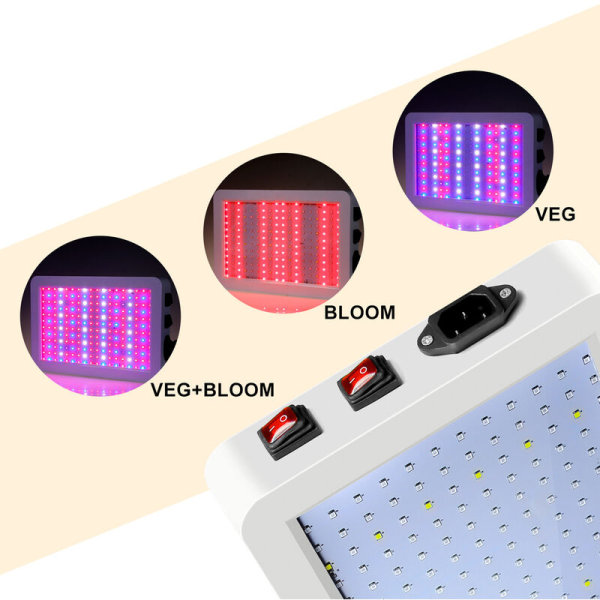 LED Grow Light Fuldspektrum indendørs planter Grow Light Grow Lampe til Ling Grøntsagsblomst Hydroponic Drivhuse, 312