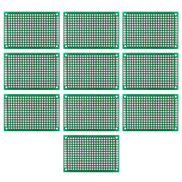 10 st 4x6 cm dubbelsidig prototyp DIY universell PCB-kretskort