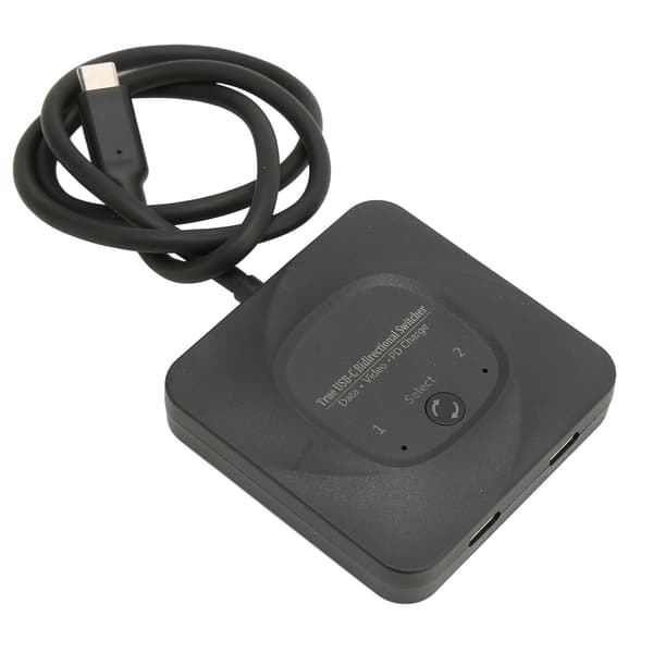 USB C Switch 2 i 1 Udgang Plug and Play 8K 60Hz HD Bi-direktionel Switch Splitter med Strømindikator til Computere