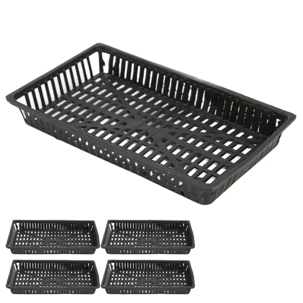 5-pack Akvarieväxtkorg Plast Hydroponisk Nätkruka för Akvarieväxter