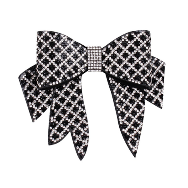 Temperament Rhinestone bue (1# sort plaid bue stor)