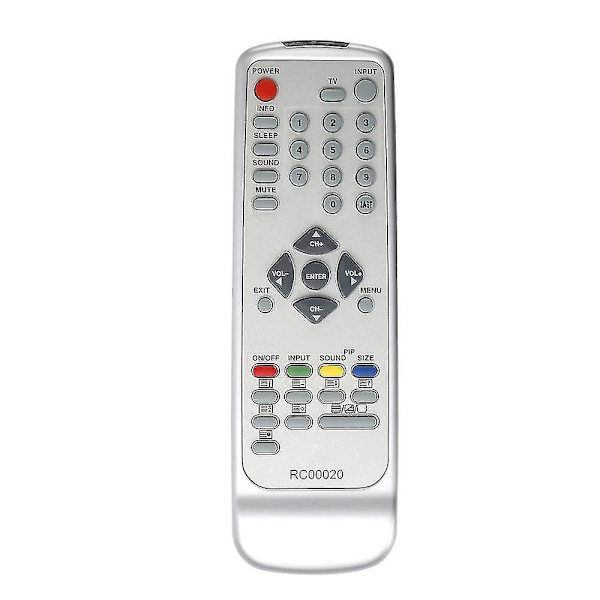 fjärrkontroll Lämplig för Rc00020 TV-fjärrkontroll