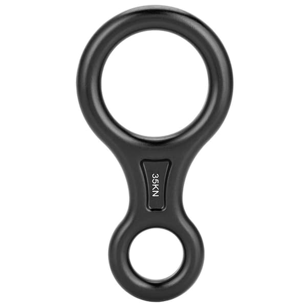 35KN Figur 8 Nedfirer Rappelring Sort Klatre Redningsudstyr