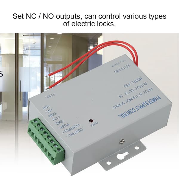 AC110V 240V till DC 12V 3A 30W Strömförsörjning för Dörrkontrollsystem