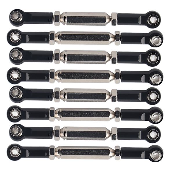 RC Styreservo Metal Linkage Trækstangsender til WPL MN Feiyu Sort