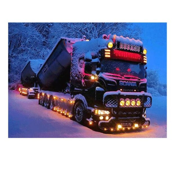 Snow Truck diamond painting (55*40cm)