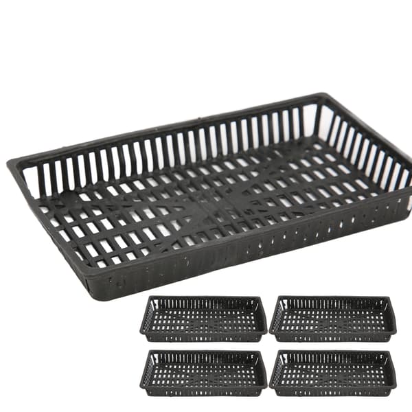 5-pack Akvarieväxtkorg Plast Hydroponisk Nätkruka för Akvarieväxter