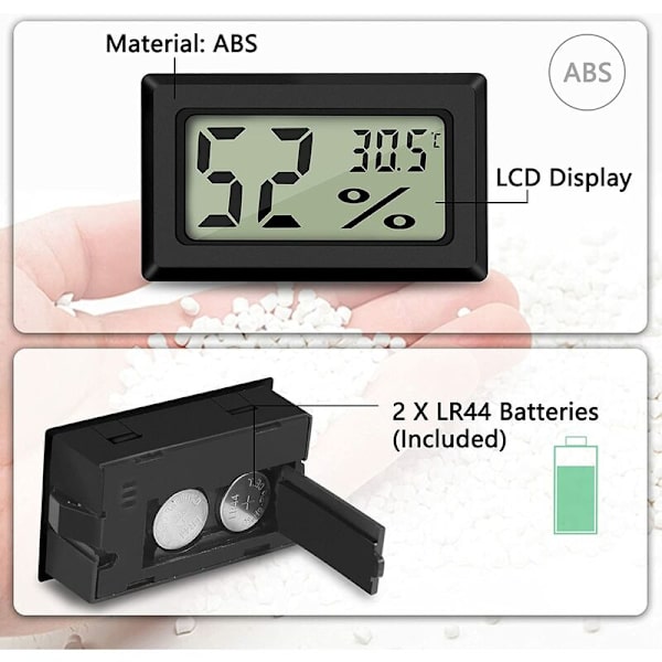 LUCKY-88Mini LCD digital termometer Hygrometer Temperatur Luftfuktighet -50~70℃ 10%~99% RH Bärbar termometer Hygrometer