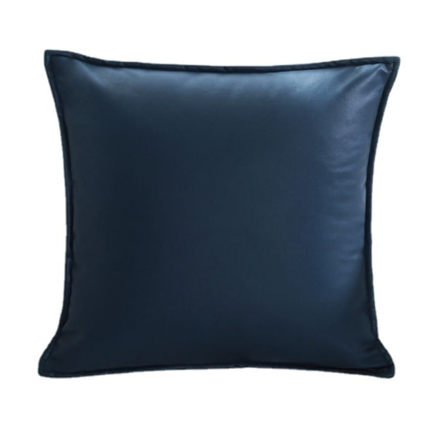 Nordisk läderimitation teknologi tyg örngott ins lätt vind lyx stor sängkudde kudde soffa kudde cover (KJ021-18 blågrön separat