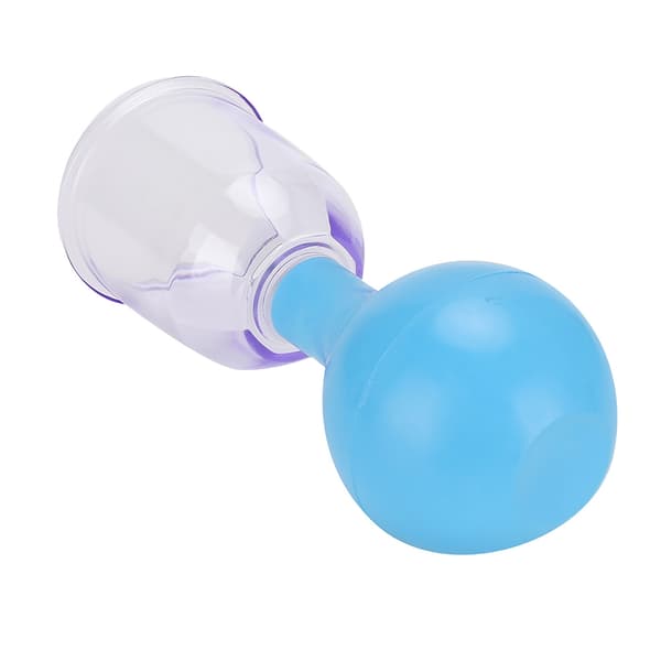 PC Gummi Bold Cupping Terapi Kropsmassage Sundhedspleje Vakuum Cupping Sæt Blå
