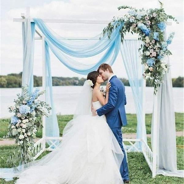 Sifonki pöytäjalka (70*300cm) Magic silk sapphire blue