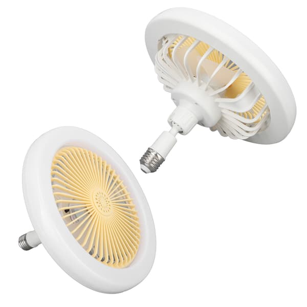 30W 9,8 tommer Lille Aromaterapi Støjsvag Loftventilator Lys E27 LED Ventilatorlampe 86-265V