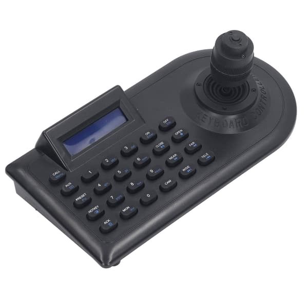 LCD Analog PTZ Kamera Tastatur med 4D Joystick PTZ Speed Dome Kamera Kontroll for Linux EU Plugg 100‑240V