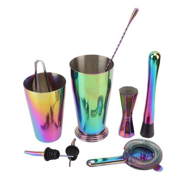 Professionell 304 Rostfritt Stål Termisk Isolering Cocktail Shaker Jigger Set för Bar Restaurang