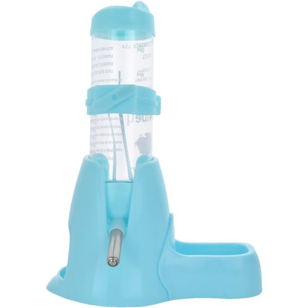 Hamstervandflaske med vandflaskeskål Ideel til at gnave smådyr, chinchillaer, kaniner, rotter, ildere, blå, 125ml,