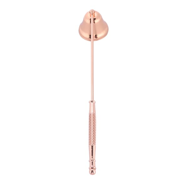 Rostfritt stål klockformad Candle Snuffer Wick Trimmer (roséguld)