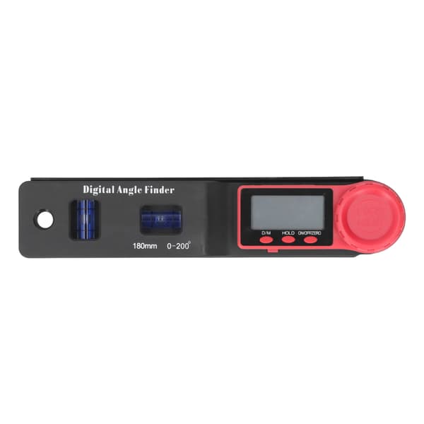 2 i 1 Mini Digital Vinkelmåler Lineal Vinkelmåler Blå Bobler LCD Display Nonius Caliper til Træbearbejdning