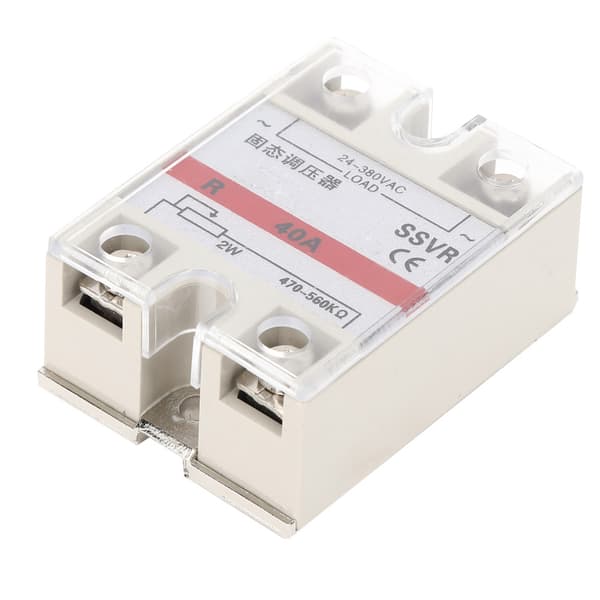 Enfaset Solid State Spændingsregulator Relæmodul Lavfrekvent SSVR-40A 24-380VAC