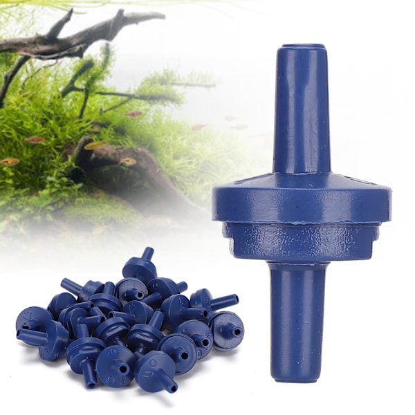 20 st Luftpump Backventil för Akvarium Tillbehör Blå