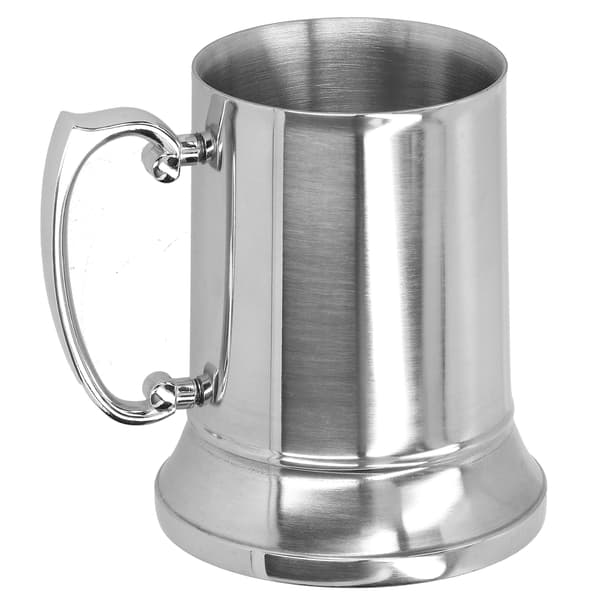 Sølv Rustfrit Stål Kande med Håndtag - 560ml, Ideel til Bar, Hotel og Cocktailudstyr
