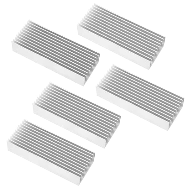 5 stk. aluminium køleplade til CPU PCB-køling 40 x 20 x 100 mm varmeafledningsdele