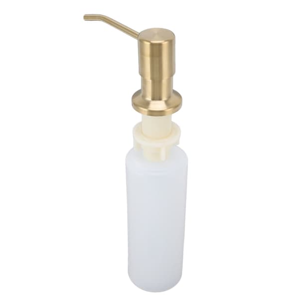 300 ml sæbedispenser i rustfrit stål, 360 graders rotation, multifunktionel, køkken, guld