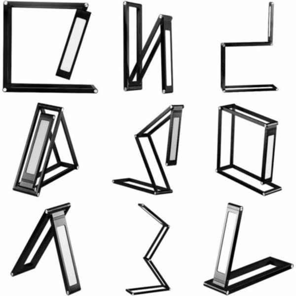 LED-bordslampa, hopfällbar trådlös USB uppladdningsbar bordslampa, vridbart lamphuvud, 3 dimbara lägen för sovrum, kontor, co