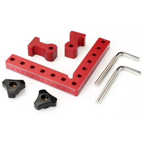 90 graders positioneringsblok træ retvinklet lineal aluminium aluminium 100 mm retvinklet fikseringsclips