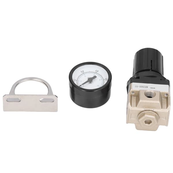 AR2000 02 G1 4 Lufttrycksregulator 0,05 0,85 MPa Justerbar Kontrollventil med Mätare
