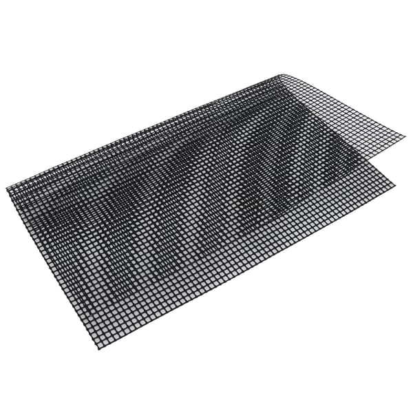 Non-stick BBQ Grillmåtte Fødevaregodkendt Multifunktionelt Udendørs Grillværktøj Sort 33x40cm