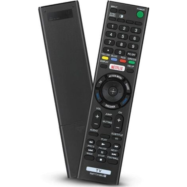 RMT-TX100U Ersättnings universal fjärrkontroll för Sony-TV-fjärrkontroll Alla Sony LCD LED UHD HDTV Bravia Smart TV med Netflix-knapp
