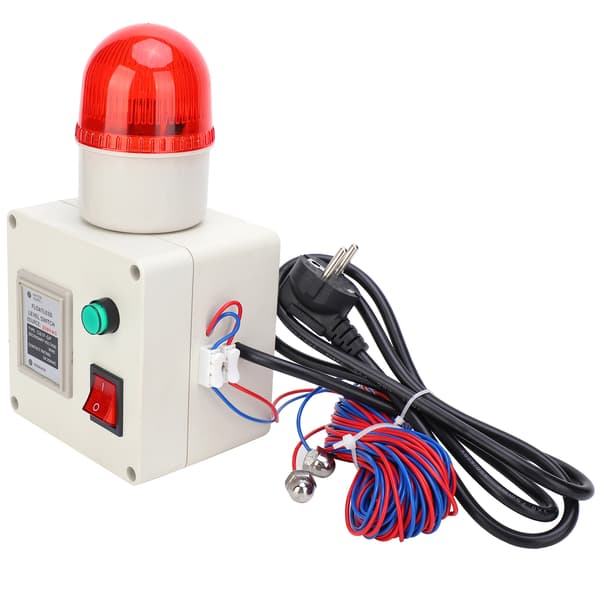 Lavvannstandssensor 90dB Alarmkontroll med Lydemper EU-plugg AC220V