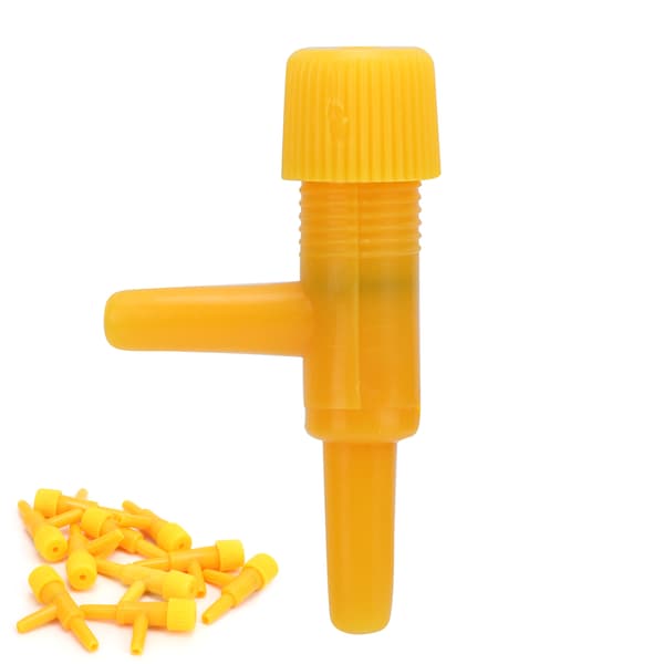 T-formet Plast 2-veis Luftventil Akvarium Luftpumpe Splitter