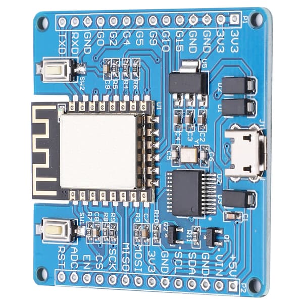 Python ESP8266 Utviklingskort 5V 3.3V Spenningsinngang Pin Header PCB