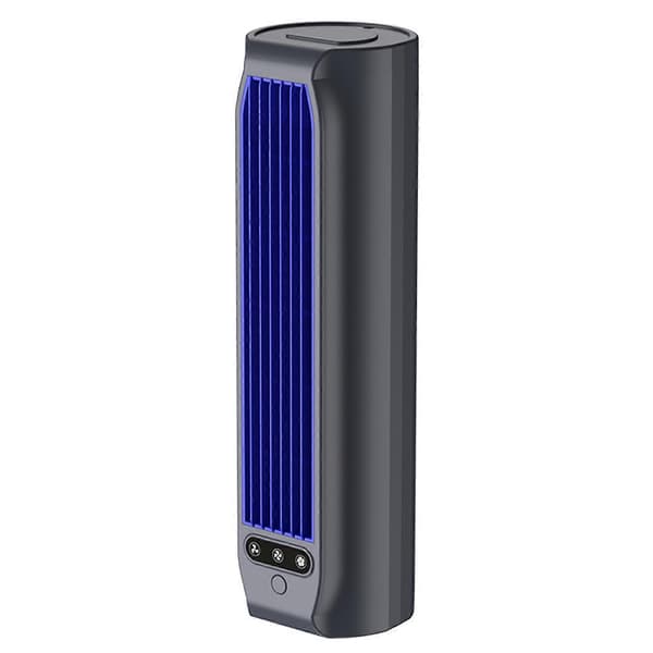 Stille personlig ventilator til kontorbord Bladløs bordventilator til soveværelse stue Grey