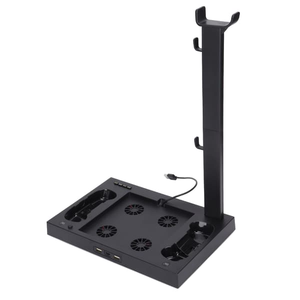 Xbox Series X Kylningsställ Multifunktionell Kylfläktbas med Batteriadapter Headsetfäste
