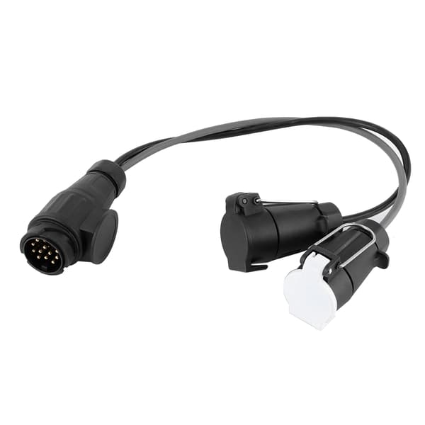 13 til 7 Pin N S Konverter Adapter Kabel Caravan Stik