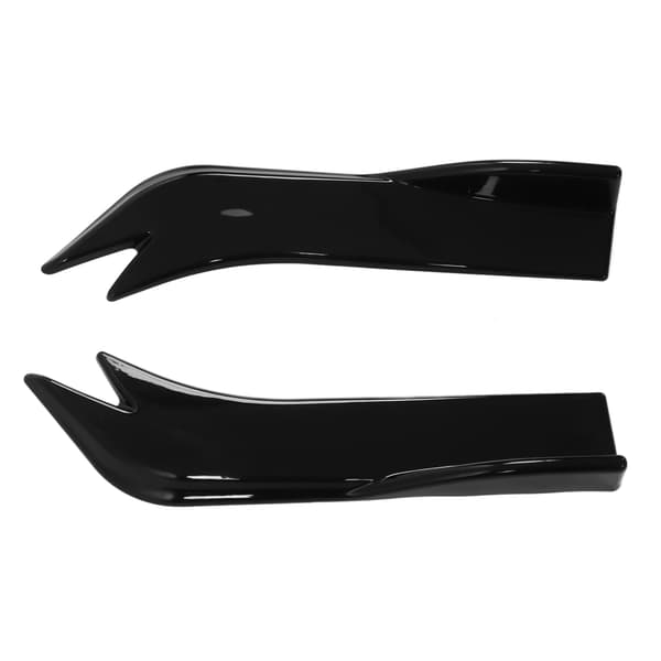2:a Gen Universal Bumper Lip Diffuser Splitter Sidoskjol Canard Protector med Monteringsskruvar Blank Svart